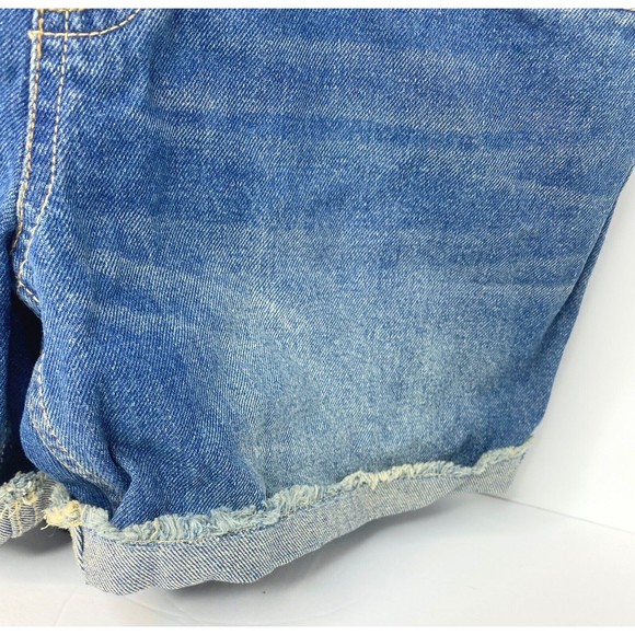 Levi’s Shortall Size 16 Reg Overall Jeans Shorts girls - Picture 8 of 16